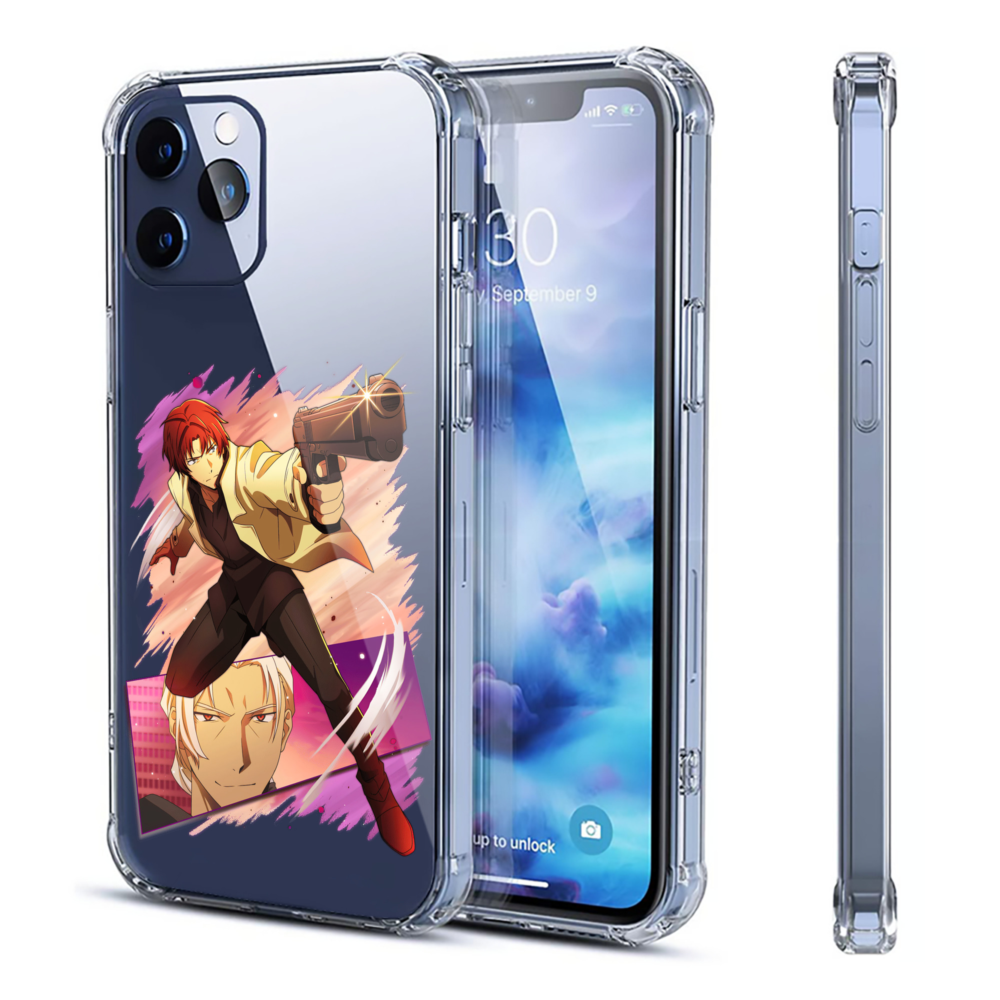 （画像用） 文豪ストレイドッグス Bungo Stray Dogs 【iPhone 12シリーズ対応】透明スマホケース（クリアソフトケース）